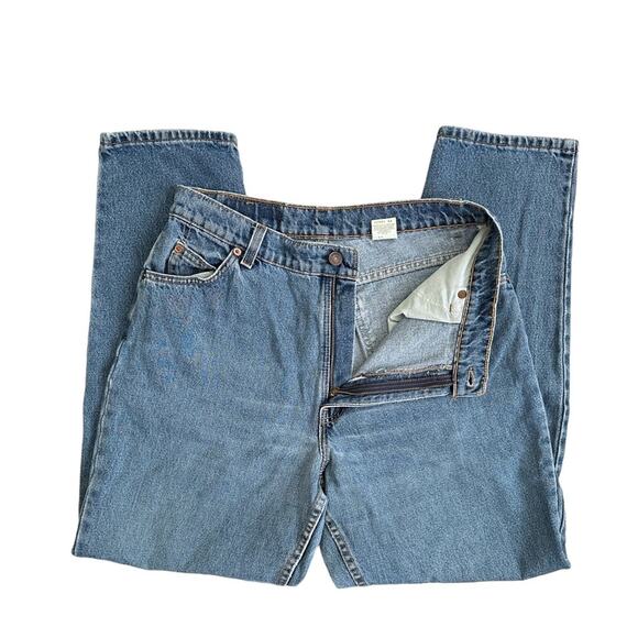 Vtg 90s Levis 950 Jeans WOMENS 14 Relaxed Fit Tapered Fit Orange Tab - Picture 5 of 9